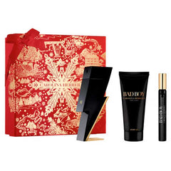 Coffret cadeau Carolina Herrera Bad Boy 100ml EDT + 100ml gel douche + 10ml Mini pour hommes