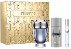 Paco Rabanne Invictus 100ml EDT + 150ml Desodorante + 10ml EDT para hombre Set de regalo