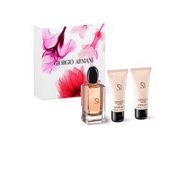Giorgio Armani Si Set Regalo per Donna 100ml EDP + 50ml Gel Doccia + 50ml Lozione Corpo