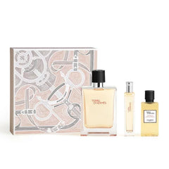 Hermes Terre d'Hermes 100ml EDT + 40ml Gel Doccia + 15ml EDT Mini per Uomo Set Regalo