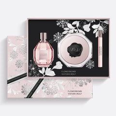 Viktor & Rolf Flowerbomb Geschenkset: 100 ml Eau de Parfum + 10 ml Eau de Parfum Mini + 200 ml Körpercreme für Damen