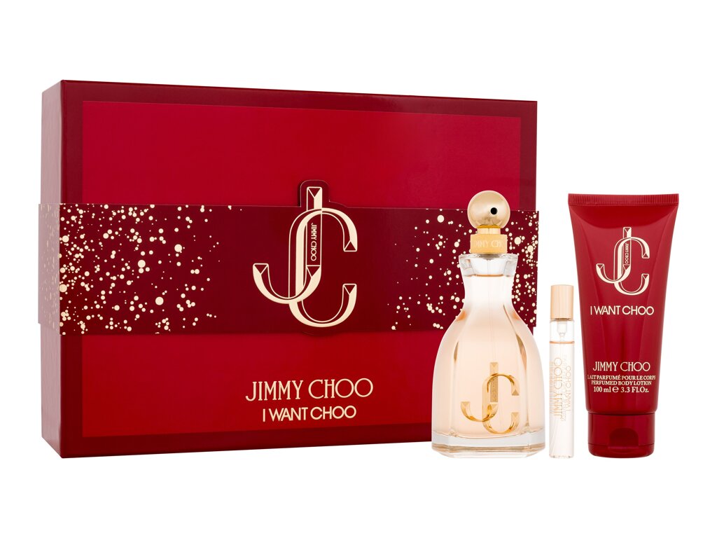 Jimmy Choo I Want Choo 100ml EDP + 100ml testápoló + 7.5ml EDP női ajándékszett
