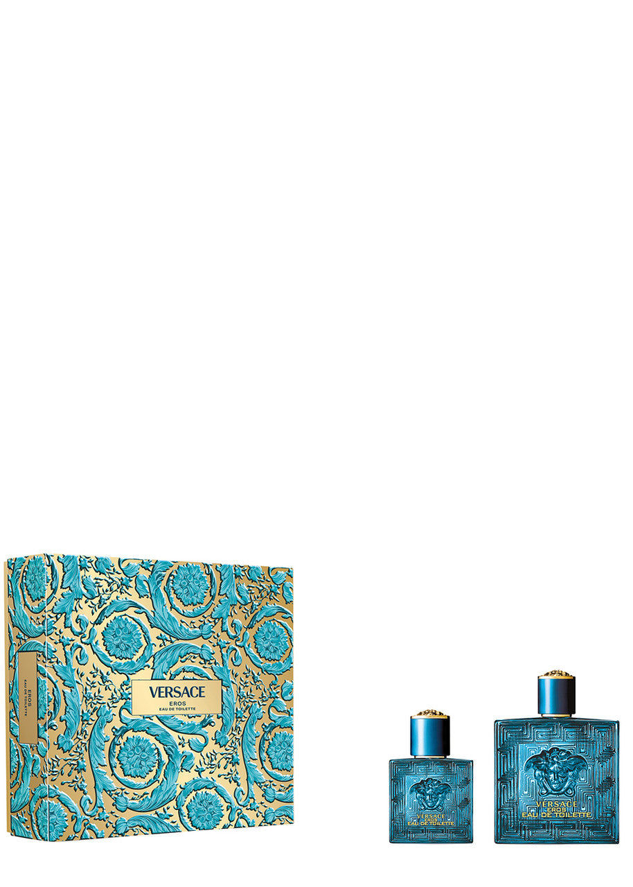 Versace Eros 100ml EDT + 30ml EDT per Uomo Set Regalo