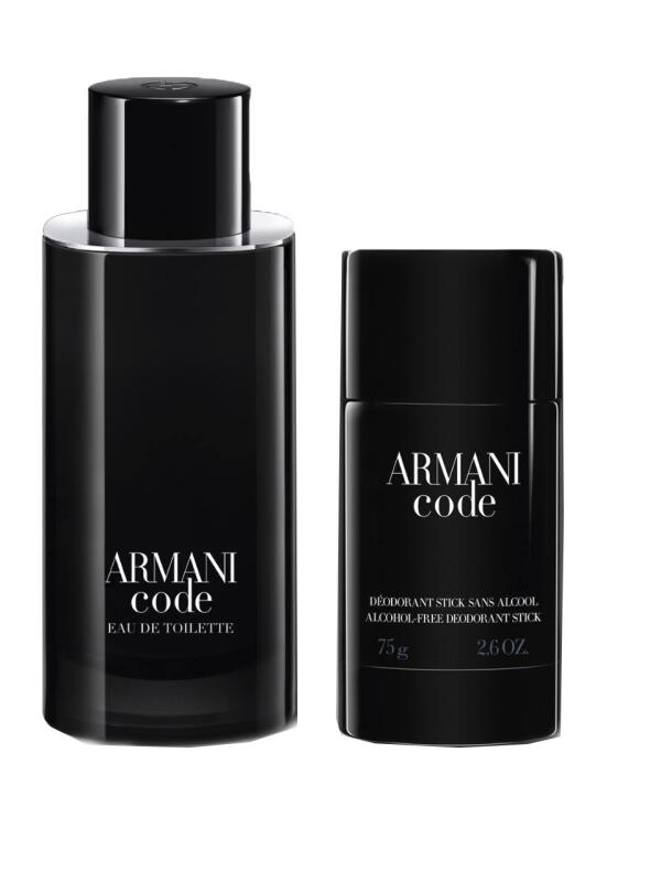 Giorgio Armani Armani Code 125 ml Eau de Toilette + 75 ml Deo-Stick für Herren Geschenkset