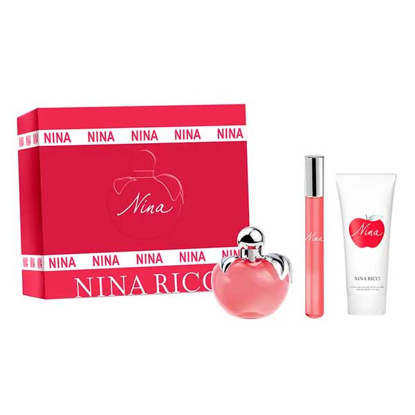 Nina Ricci Nina 50ml EDT + 10ml Roll-On + 75ml Testápoló Ajándékszett Női