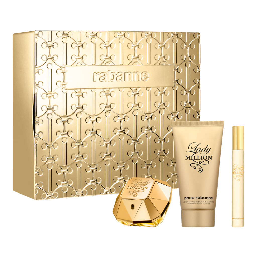 Paco Rabanne Lady Million 50ml EDP + 75ml testápoló + 10ml Mini ajándékszett nőknek