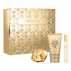 Paco Rabanne Lady Million 50ml EDP + 75ml testápoló + 10ml Mini ajándékszett nőknek