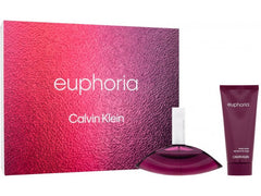 Calvin Klein Euphoria 100ml EDP + 100ml Lozione Corpo per Donna Set Regalo