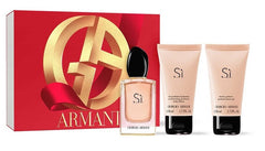 Set de regalo para mujer Armani Si 50ml EDP + 50ml Loción corporal + 50ml Gel de ducha