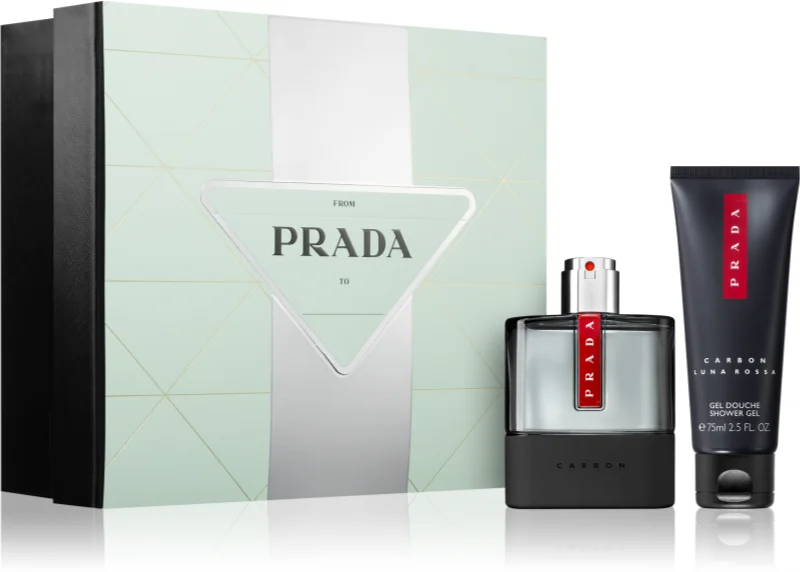 Prada Luna Rossa Carbon Set de Regalo 50ml EDT + 75ml Gel de Ducha