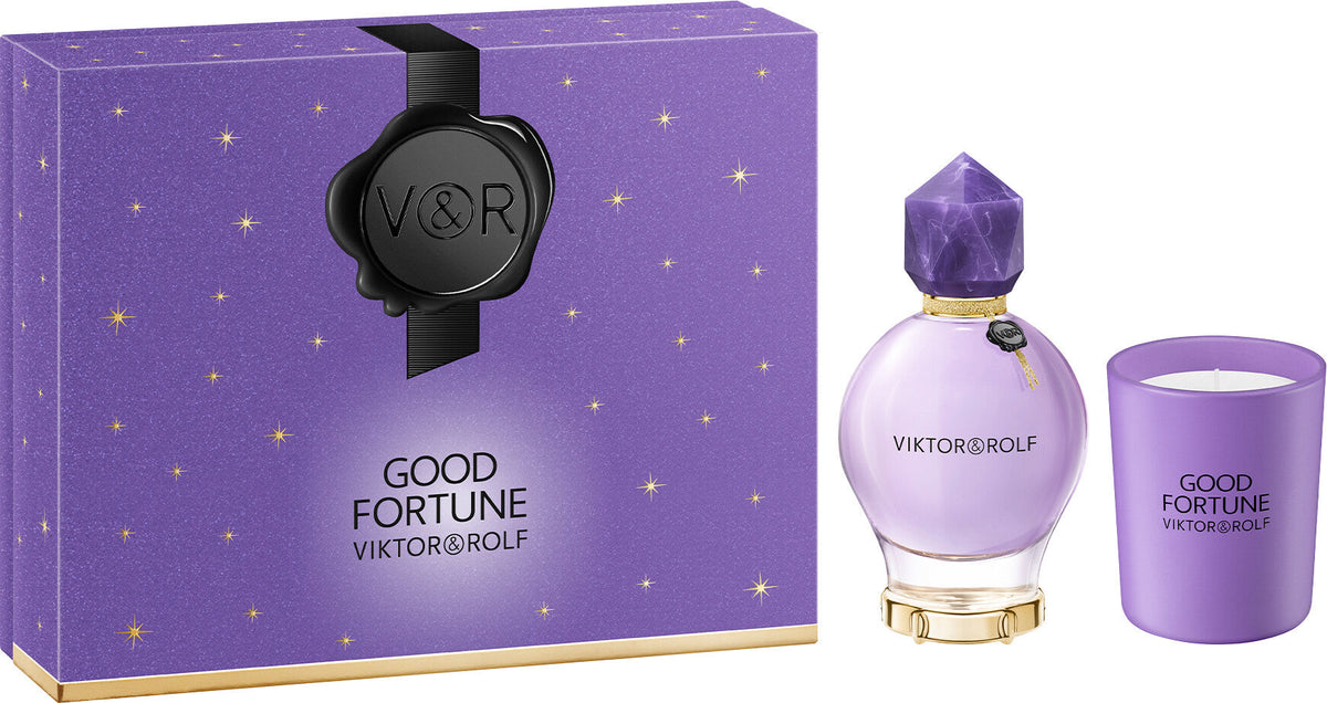 Viktor & Rolf GOOD FORTUNE 90ml EDP Set regalo + candela profumata
