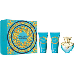 Versace Pour Femme Dylan Turquoise 50ml EDT for Women Gift Set of 3 PCs