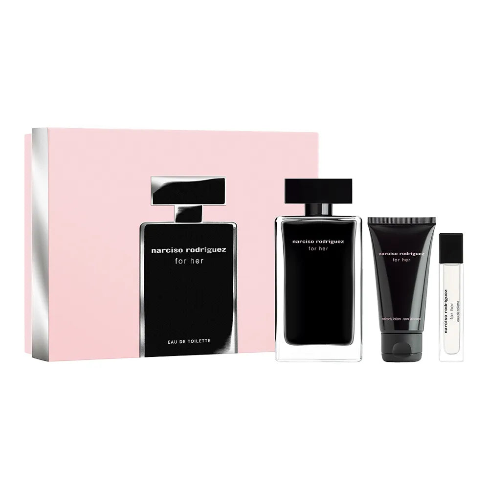 Set de regalo Narciso Rodriguez For Her 100ml EDT + 50ml loción corporal + Mini