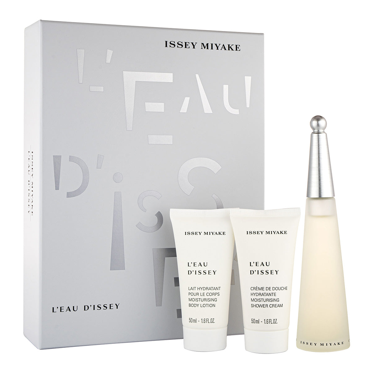 Issey Miyake L'Eau d'Issey női parfüm 50ml EDT ajándékszett + 50ml testápoló + 50ml tusfürdő