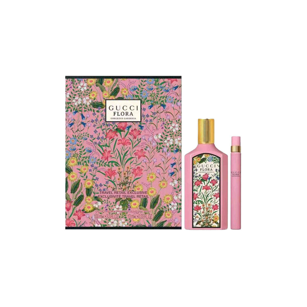 Gucci Flora Gorgeous Gardenia 100ml EDP + 10ml Mini for Women Gift Set