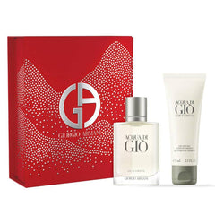 Giorgio Armani Acqua Di Gio 50ml EDT + 75ml Gel Doccia per Uomo Set Regalo