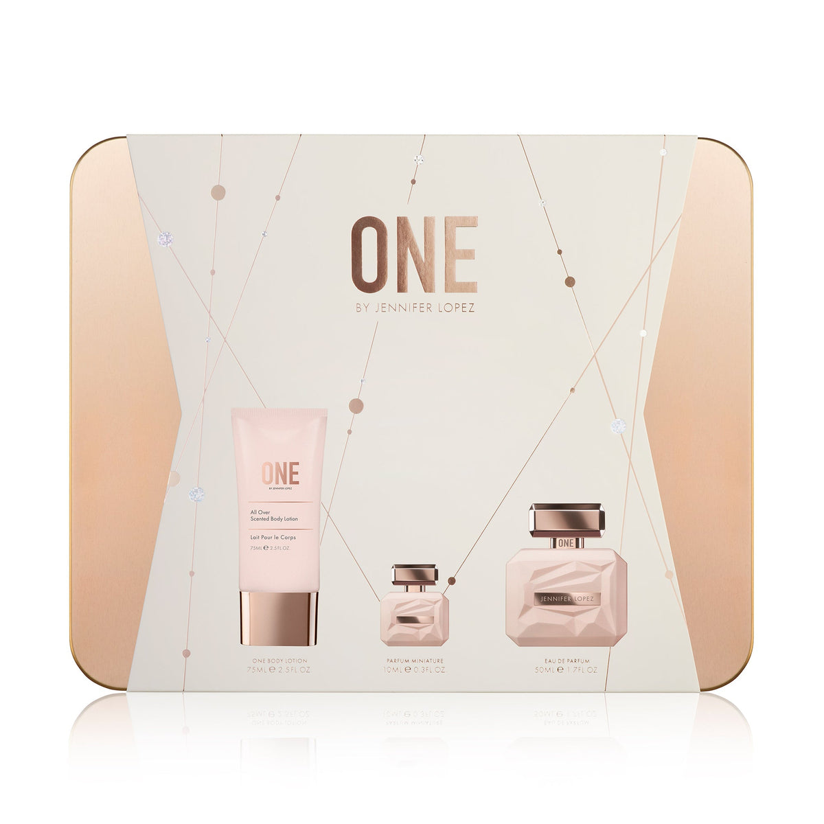 Set de regalo Jennifer Lopez One 50ml EDP + Loción corporal 75ml + Mini 10ml