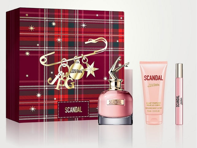 Jean Paul Gaultier Scandal 80ml EDP + 75ml testápoló + 10ml mini ajándékszett nőknek