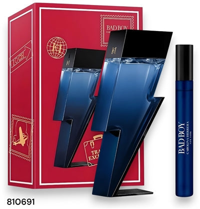 Carolina Herrera Bad Boy Cobalt 100ml EDP + 10ml EDP férfiaknak ajándékszett