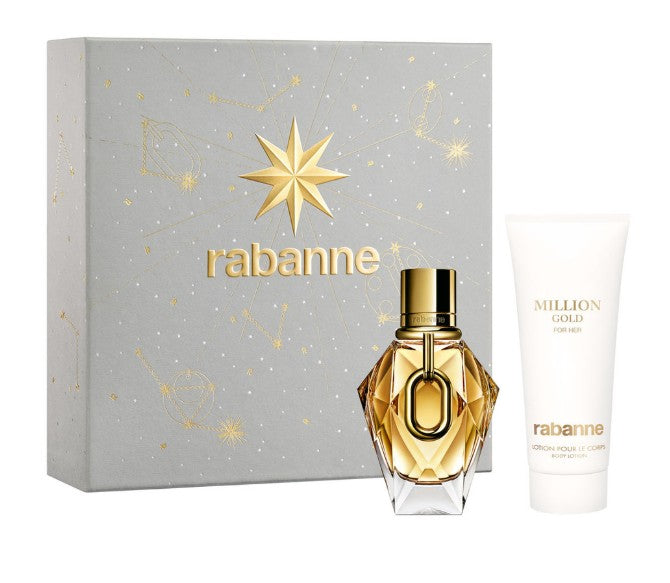 Paco?Rabanne Million Gold?50ml EDP + 100ml Body Lotion Set for Women
