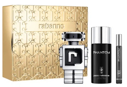Paco Rabanne Phantom 100ml EDT + 150ml Desodorante + 10ml EDT para hombre Set de regalo