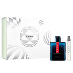 Prada Luna Rossa Ocean 100ml EDT + 10ml Mini EDT para Hombres Set de Regalo