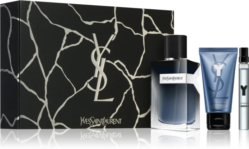 Set de regalo Yves Saint Laurent Y 100ml EDP + 50ml Loción aftershave + Mini 10ml