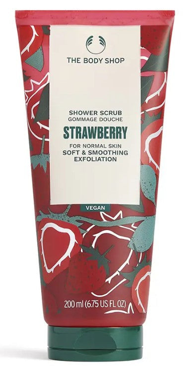 Exfoliante de ducha de fresa de The Body Shop