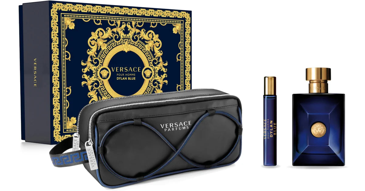Set regalo Versace Pour Homme Dylan Blue 100ml EDT + 10ml Mini + Pochette