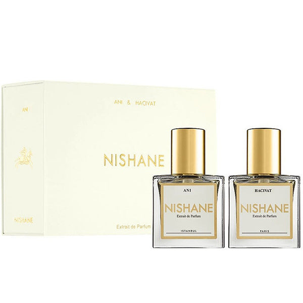 Nishane Hacivat 15ml Extrait de Parfum + Ani 15ml Extrait de Parfum Coffret voyage cadeau