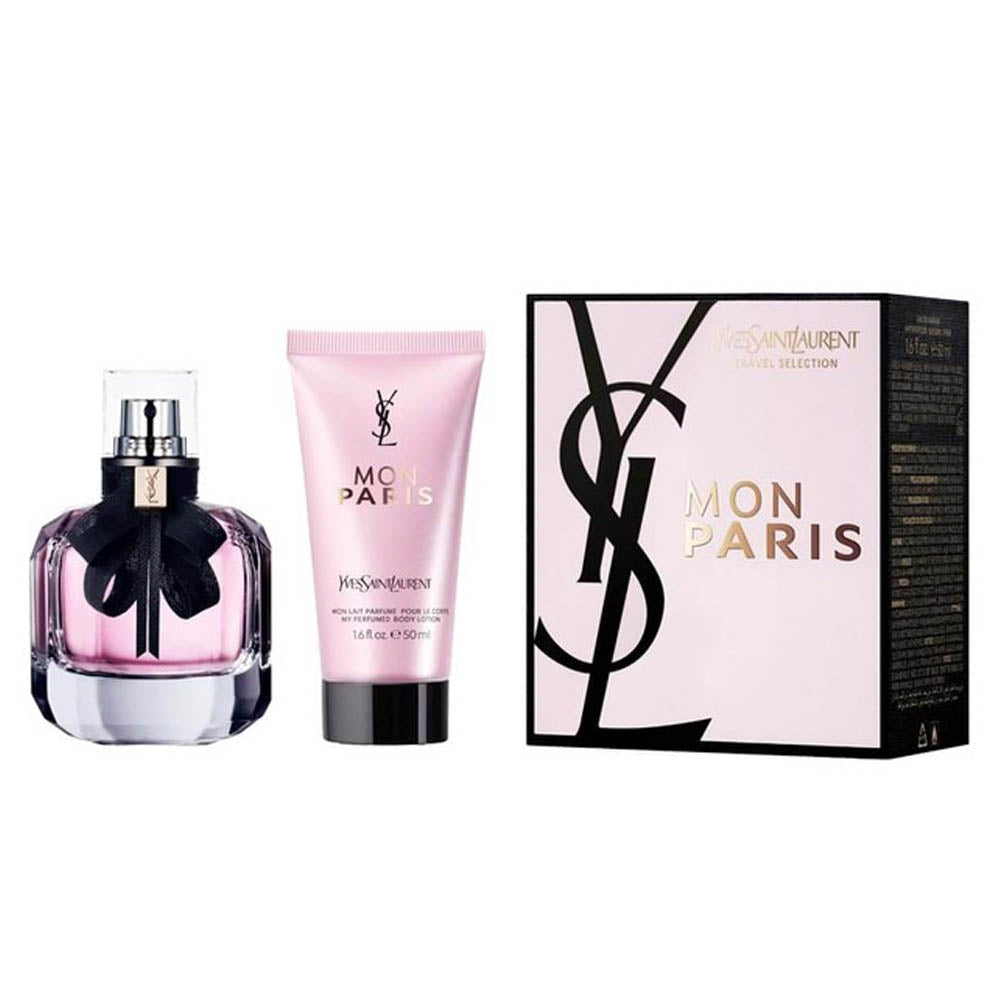 YSL Yves Saint Laurent Mon Paris 50ml EDP + 50ml Lozione Corpo Set Regalo Donna
