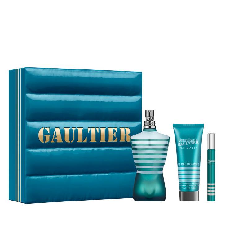 Jean Paul Gaultier Le Male Set de Regalo 125ml EDT Spray + 75ml Gel de Ducha + Mini