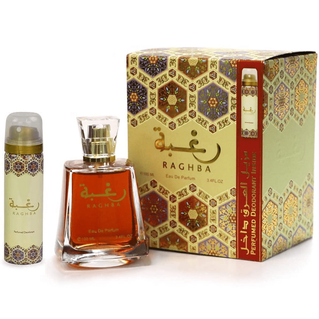 Lattafa Raghba 100ml EDP + 50ml Spray desodorante Unisex Set de regalo