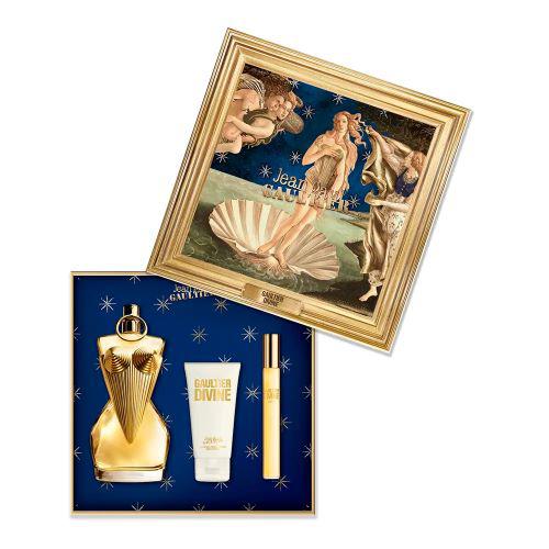 Jean Paul Gaultier Divine 100ml EDP + 75ml Testápoló + 10ml Mini parfüm nőknek ajándékszett